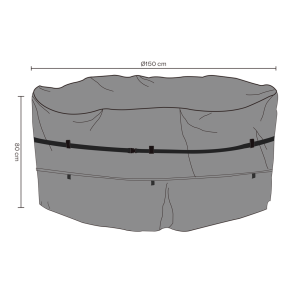 M�belovertr�k t/havem�bels�t �120/�140, sort