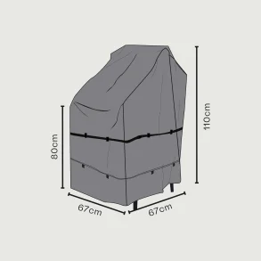 M�belovertr�k t/havestole 4-6, sort