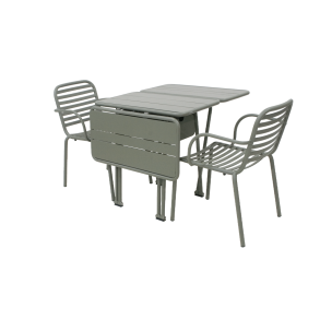 Ivy Pipe havest med 2 stole, olivengrn