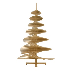 Juletr i teak - stor