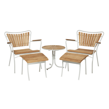 Marguerit loungesæt - hvid