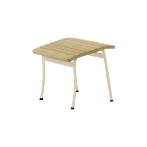 Marguerit fodskammel - taupe