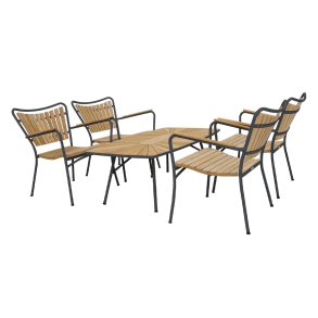 Marguerit lounges�t med stole - antracit