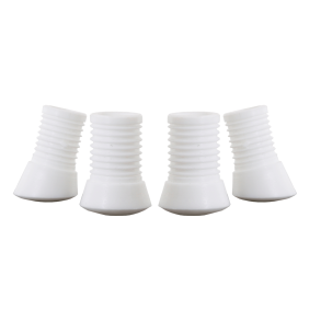 Plastfdder til Marguerit bnk - hvid (st m. 4 stk.)