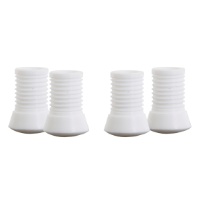 Plastfdder til Marguerit bord - hvid (st m. 4 stk.)