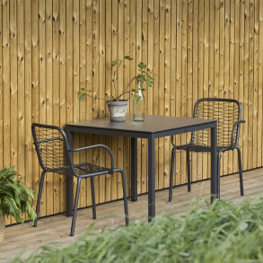 Haves�t - Elba havebord L65 & 2 Ivy Wire havestole - antracit